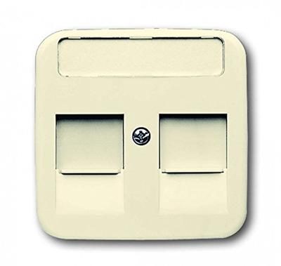 Busch-Jaeger inzetplaat voor RJ45 creme 1800-212