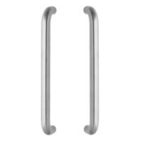 Intersteel Deurgrepen per paar U-vorm 455x80x30 HoH 425 rvs geborsteld - thumbnail