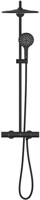 Grohe Rainshower douchesysteem thermostatisch met handdouche 3 straalsoorten phantom black 22119kf0 - thumbnail
