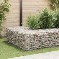 Gabion plantenbak verhoogd kubus 50x50x50 cm staaldraad - thumbnail