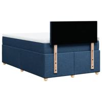 Boxspring met matras stof blauw 120x200 cm - thumbnail