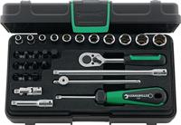 Stahlwille Dopsleutelset | 29-delig 1/4 inch | sleutelwijdtes 5-14 mm | aantal tanden 22 6-Kant | 1 stuk - 96011136 96011136 - thumbnail