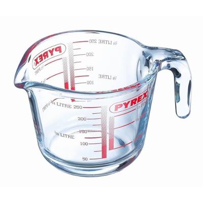 Pyrex Maatbeker glas 250ml Ø9cm