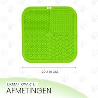 Eat Slow Live Longer Lick Mat QuadGreen - thumbnail