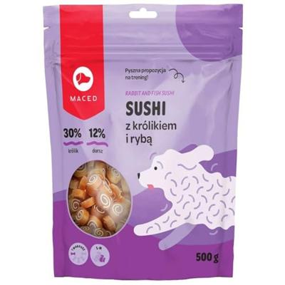 MACED Sushi with rabbit and fish - traktatie voor hond - 500g