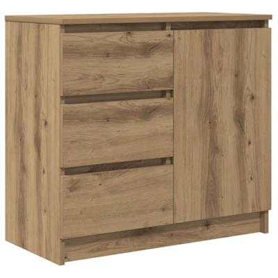 Dressoir lade 71x35x65 cm spaanplaat artisanaal eikenkleurig