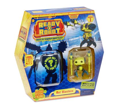 Brandunit Ready 2 robot geel, bot blasters maak je eigen robot