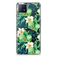 OPPO A53 5G | OPPO A73 5G | TPU Case | Orchidee Groen - thumbnail