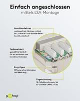 goobay CAT 6 Mini/Desktop Patch Panel, 8 Port patchpaneel - thumbnail