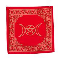 Altaarkleed Pentagram Rood (50 x 50 cm) - thumbnail