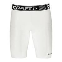 Craft 1906858 Pro Control Compression Short Tights Unisex - White - L - thumbnail