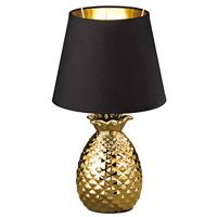 Trio TafellampPineapple 35cm goud met zwart - R50421079 - thumbnail