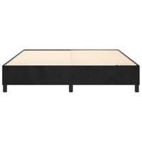 Bedframe zonder matras 160x200 cm fluweel zwart - thumbnail