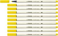 Brushstift stabilo pen 68/24 citroengeel | 10 stuks - thumbnail