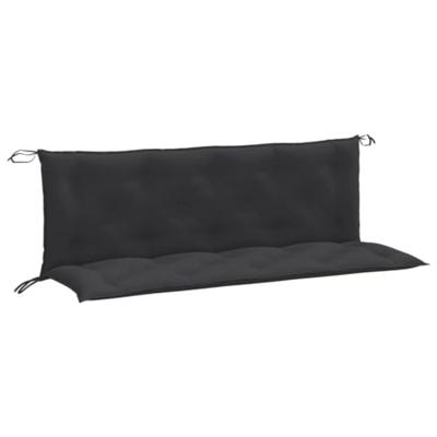 VidaXL Tuinbankkussens 2 st 150x50x7 cm stof gemêleerd antracietkleur