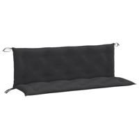 VidaXL Tuinbankkussens 2 st 150x50x7 cm stof gemêleerd antracietkleur - thumbnail