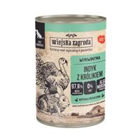 WIEJSKA ZAGRODA Turkey with rabbit - natvoer voor honden - 400g - thumbnail