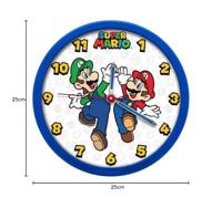 Super Mario wandklok 25 cm - thumbnail