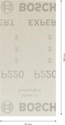 Bosch Accessories EXPERT M480 2608900757 Schuurnet voor vlakschuurmachine Ongeperforeerd Korrelgrootte (num) 220 (l x b) 186 mm x 93 mm 50 stuk(s)