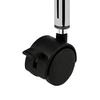 VidaXL Opbergtrolley met 4 lades mobiel kunststof roze - thumbnail