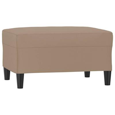 4-delige Loungeset met kussens kunstleer cappuccino