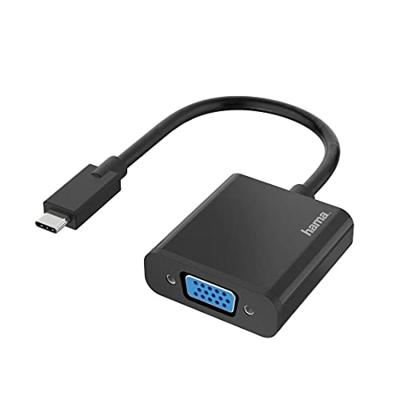 Hama Video-adapter, USB-C-stekker - VGA-aansluiting, Full-HD 1080p TV accessoire Zwart Hama Video-adapter, USB-C-stekker - VGA-aansluiting, Full-HD 1080p TV accessoire Zwart