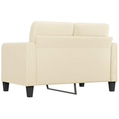 Tweezitsbank 120 cm kunstleer crmekleurig Tweezitsbank 120 cm kunstleer crmekleurig