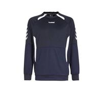 hummel Authentic Trainingstrui Kids Donkerblauw Wit - thumbnail