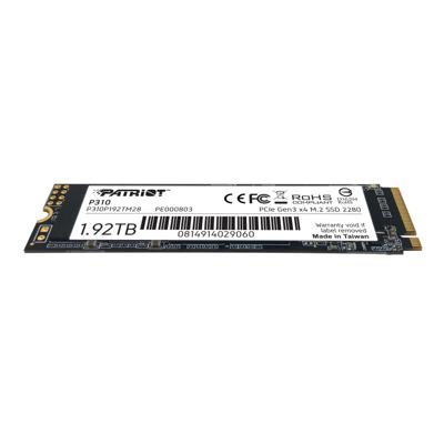 Patriot p310p192tm28p310 p310 ssd, 1920 gb, m.2 2280, retail, 2100/ 1800 mb/s, 280k/ 250k iops