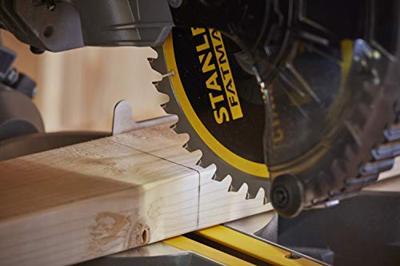 Stanley fatmax v20 18v 4.0ah 190 mm afkort- en verstekzaag (geel/zwart, accu (18v, 4.0ah) en oplader (2a) inbegrepen)