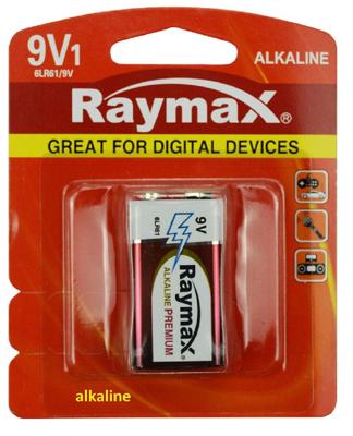 Raymax Batterij alkaline 6lr61 e 9v x1st