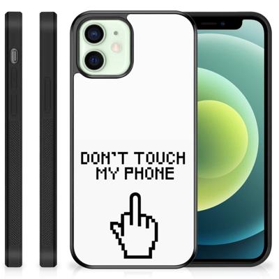 iPhone 12 Mini | TPU Hoesje | Finger Don't Touch My Phone iPhone 12 Mini | TPU Hoesje | Finger Don't Touch My Phone