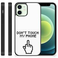 iPhone 12 Mini | TPU Hoesje | Finger Don&apos;t Touch My Phone - thumbnail