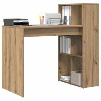 Bureau met plank Artisan Eiken 108 x 55 x 103.5 cm Bewerkt hout - thumbnail