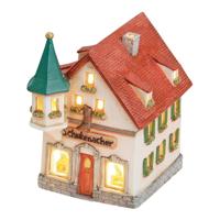 Wurm Lichthaus "Schuhmacher" van porselein, veelkleurig (B/H/D) 14x17x11cm - thumbnail