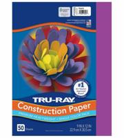 PACON Corporation, Tru-Ray Construction Paper, PAC103000, 80 lb., 9 x 12, Magenta, 50 vellen/verpakking, verkocht als 1 verpakking - thumbnail