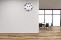 MAULpilot wandklok, radiogestuurd, diameter 30,5 x 4,5 cm, aluminium kader - thumbnail