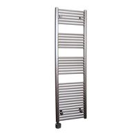 Electrische Wifi Radiator Sanicare HPW Carini 172x45 cm Inox-look Met Thermostaat Zwart Linksonder - thumbnail