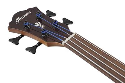 Ibanez AEGB24FE Mahogany Sunburst High Gloss fretloze elektrisch-akoestische basgitaar - thumbnail