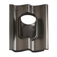 Dakdoorvoerpan zwart 131 snd. - thumbnail