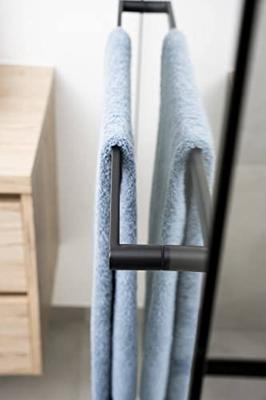 Saqu Modulo inloopdouche incl. handdoekhouder en antikalk 120x210cm mat zwart