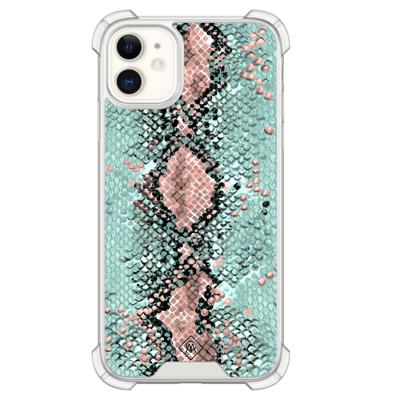 iPhone 11 shockproof hoesje - Snake pastel iPhone 11 shockproof hoesje - Snake pastel