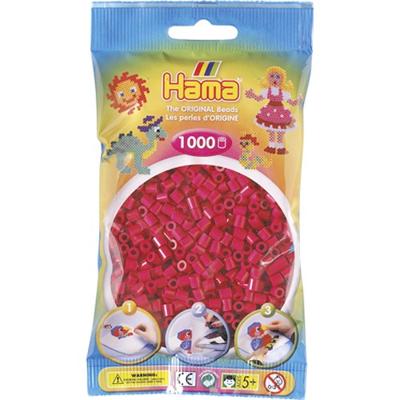 Hama strijkkralen - warm rood (029), 1000st.