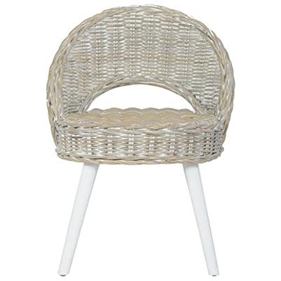 Fauteuil kubu rattan wit Fauteuil kubu rattan wit