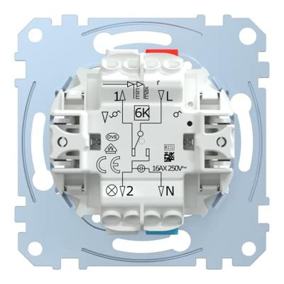 Merten MEG3606-0000 Uitschakelaar, Wisselschakelaar Inzetstuk 1 stuk(s)