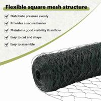 VidaXL Hexagon hek groen 0,6 x 100 m pvc - thumbnail