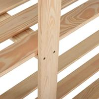 Opbergrek 5-laags 170x28,5x170 cm massief grenenhout - thumbnail