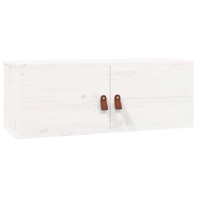 Wandkast 80x30x30 cm massief grenenhout wit Wandkast 80x30x30 cm massief grenenhout wit