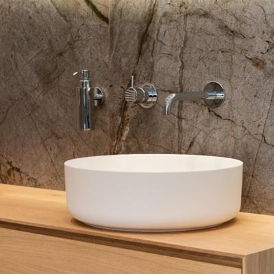 Waskom Loutro Malia M Rond 42x42x13.5 cm Mat Wit Loutro Waskom Loutro Malia M Rond 42x42x13.5 cm Mat Wit Loutro