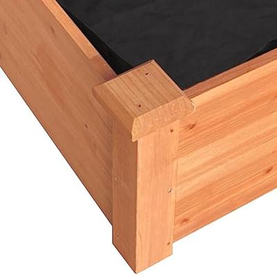 VidaXL Plantenbak verhoogd met voering 120x45x25 cm vurenhout bruin VidaXL Plantenbak verhoogd met voering 120x45x25 cm vurenhout bruin
